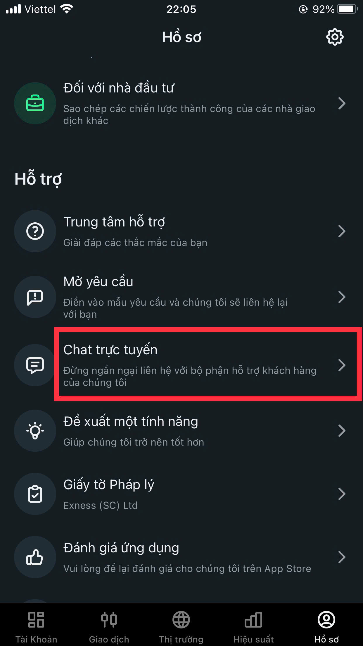 thay đổi mã đối tác exness